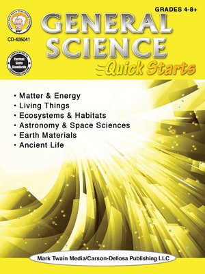 cover image of General Science Quick Starts Workbook